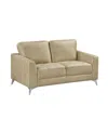 Homelegance White Label Resonance 61" Love Seat In Sand