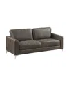 Homelegance White Label Resonance 77" Sofa In Brownish Gray
