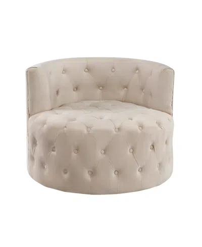 Homelegance White Label Rheit 33" Swivel Chair In Beige