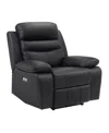 Homelegance White Label Rittman 41" Power Reclining Chair In Black