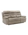 Homelegance White Label Rittman 87" Power Double Reclining Sofa In Latte