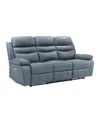Homelegance White Label Rittman 97" Power Double Reclining Sofa In Blue