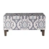 Homepop Drake Storage Bench In Blue