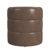 Homepop Kinfine  Upholstered Ottoman In Brown