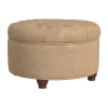 Homepop Lift-top Ottoman In Brown