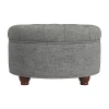 Homepop Lift-top Ottoman In Gray