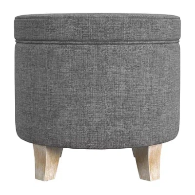 Homepop Lift-top Ottoman In Gray
