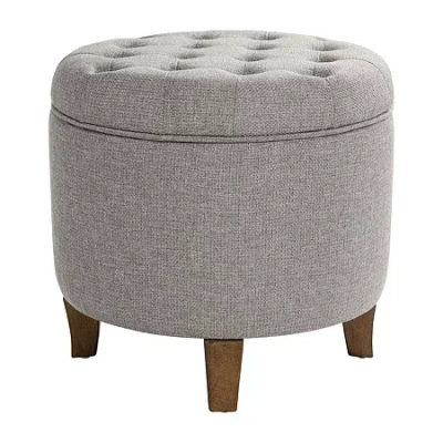 Homepop Lift-top Ottoman In Gray