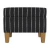 Homepop Ottoman In Black