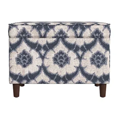 Homepop Ottoman In Blue