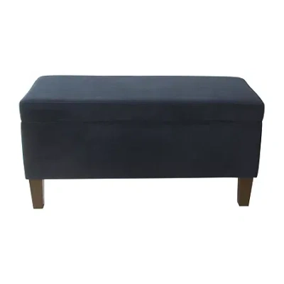 Homepop Storage Bench In Blue