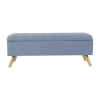 Homepop Storage Bench In Blue