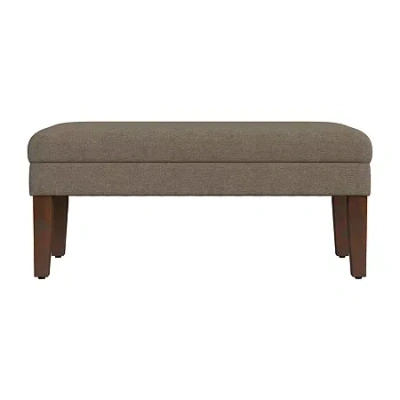 Homepop Storage Bench In Brown