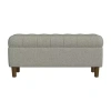 Homepop Storage Bench In Gray
