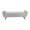 Homepop Storage Bench In Gray