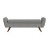 Homepop Storage Bench In Gray