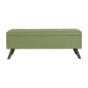 Homepop Storage Bench In Green