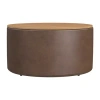 Homepop Storage Lift-top Upholstered Ottoman In Brown