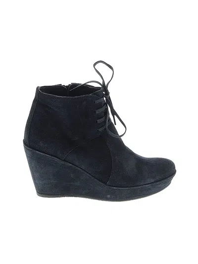 Pre-owned Homers Ankle Boots In Blue