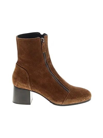 Pre-owned Homers Ankle Boots In Brown