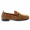 Homers Lena Crosta Suede Loafers In Camel In Brown