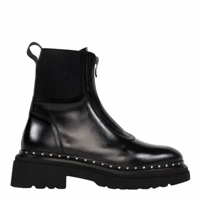Homers Siena Flat Ankle Boot In Sierra Black