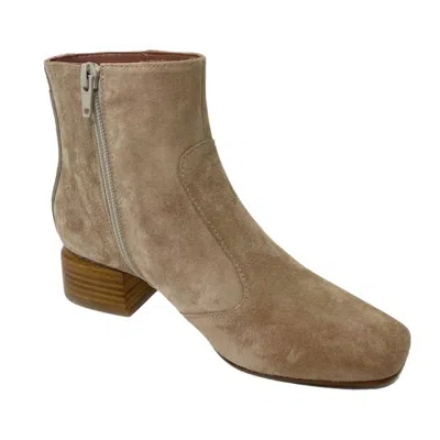 Homers Suede Ankle Boot In Crosta Lino/ Camel In Beige