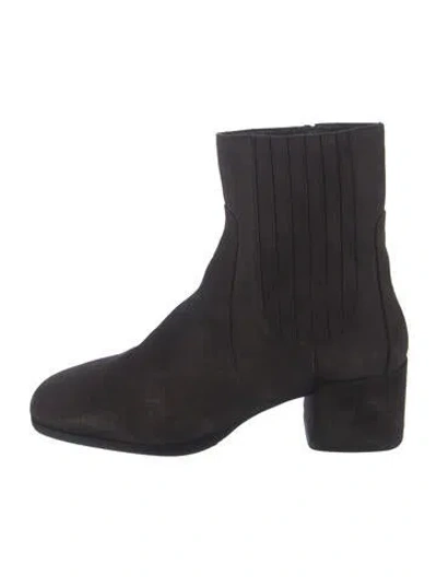 Pre-owned Homers Suede Chelsea Boots In Blue