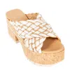 Homers Venice Sandal In Tubular Lino-latte In Multi