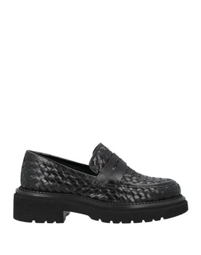 Homers Woman Loafers Black Size 7 Leather