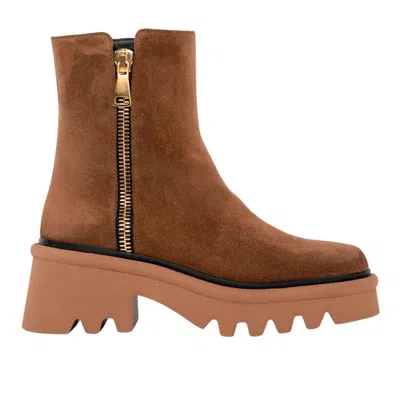 Homers Women's Lys Heeled Ankle Boot In Crosta Sandalo In Brown