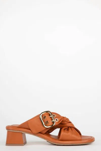 Homers Women's Nadia Mule Sandal In Supreme Miele In Orange
