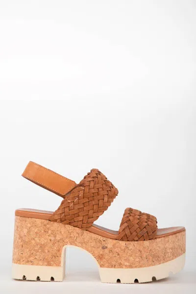 Homers Women's Venice Braided Wedge Sandals In Trenza Suede Cuir In Neutral