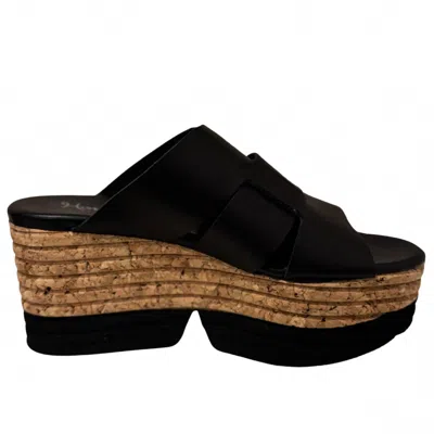 Homers Women's Venice Sandal In Volanato Nero In Black