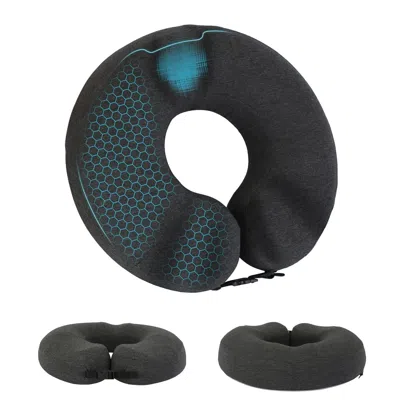 Homerulay Donut Pillow Seat Cushion Memory Foam Donut Chair Cushions Ergonomic Seat Cushion Pad For Coccyx Pro In Black