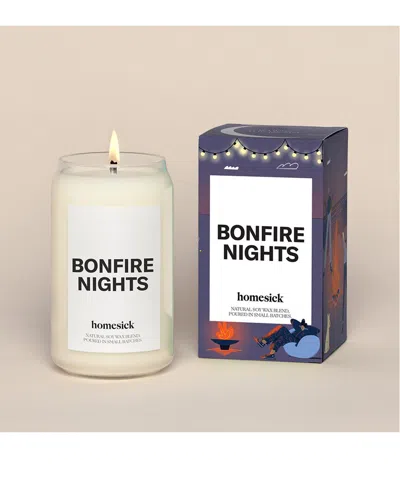 Homesick Bonfire Nights Candle In White