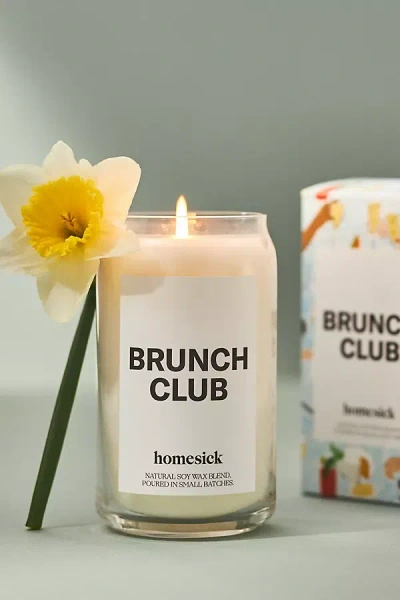 Homesick Brunch Club Boxed Candle In Blue