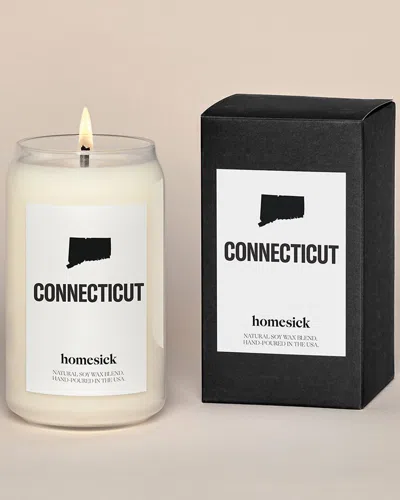 Homesick Connecticut Candle In White