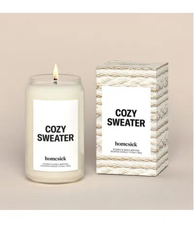 Homesick Cozy Sweater Candle In White