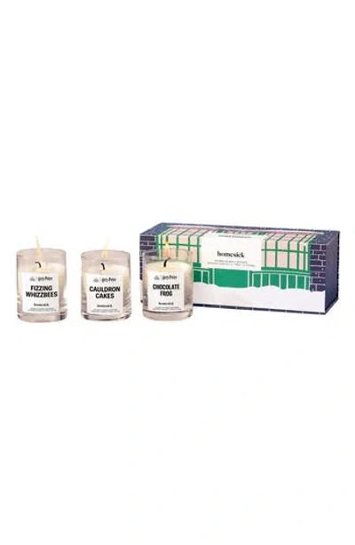 Homesick Harry Potter Honeydukes 3-piece Mini Candle Set In Multi
