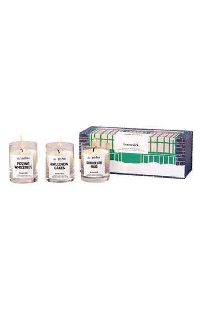Homesick Harry Potter Honeydukes 3-piece Mini Candle Set In Multi
