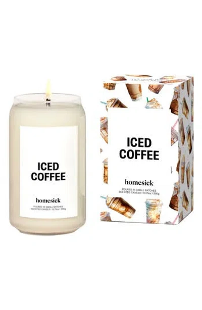 Homesick Iced Coffee Candle In Brown