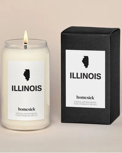 Homesick Illinois Candle In White