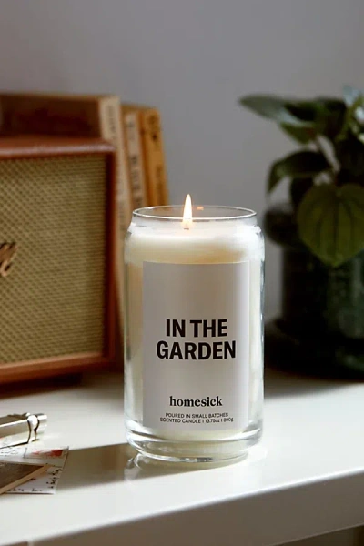 Homesick In The Garden 14 oz Candle In In The Garden At Urban Outfitters In White