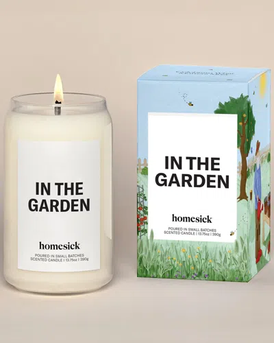 Homesick In The Garden Candle In White