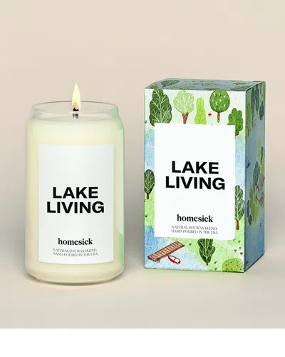 Homesick Lake Living Scented Candle In Neutral