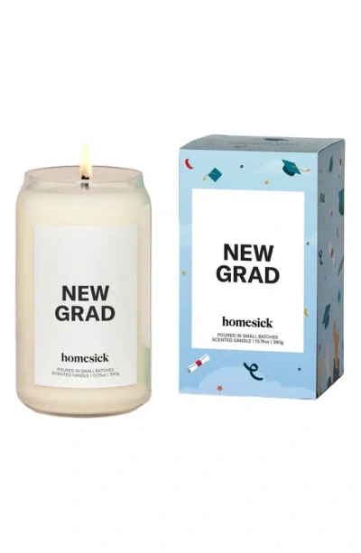 Homesick New Grad Candle In White