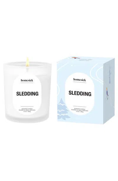 Homesick Sledding Candle In Blue