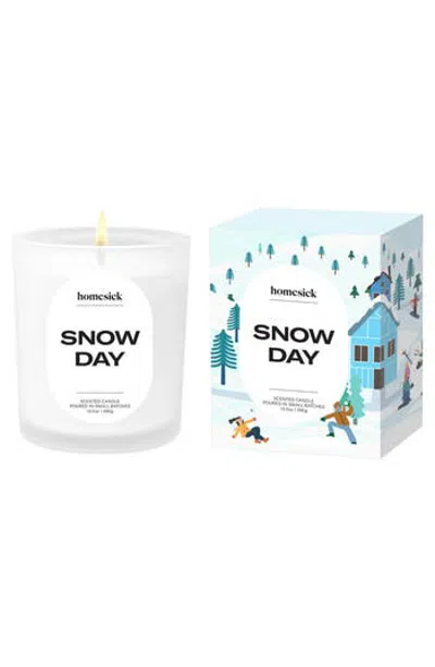 Homesick Snow Day Candle In White