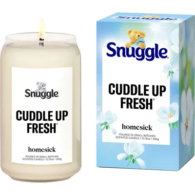 Homesick Snuggle Cuddle Up Fresh Candle In Transparent